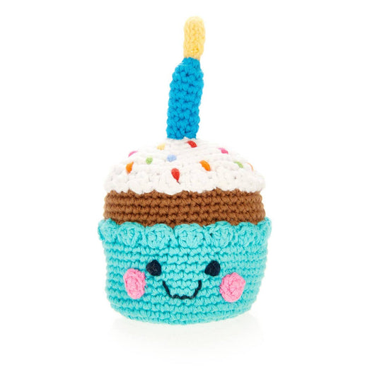 Cupcake with Candle Rattle