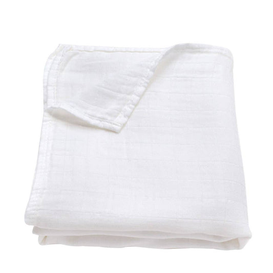 Muslin Swaddle Blanket- White