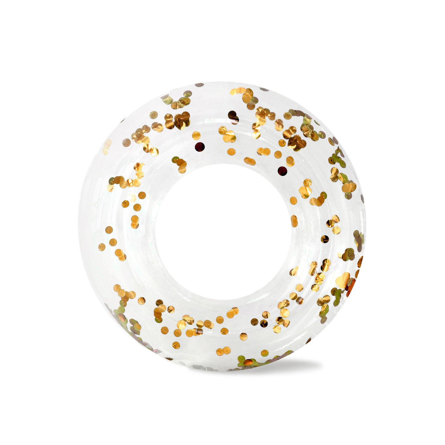 the CUE THE CONFETTI! RING FLOAT in GOLD